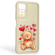Чохол силіконовий оригінальний Soft Touch з 3D принтом милий ведмедик для Xiaomi Redmi Note 11 Pro молочний (Повний захист камери) 0043809 фото