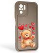 Чохол силіконовий оригінальний Soft Touch з 3D принтом милий ведмедик для Xiaomi Redmi Note 10 коричневий (Повний захист камери) 0043765 фото