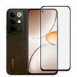 Защитное стекло для телефона Realme C85 противоударное на весь экран прозрачное с черной рамкой