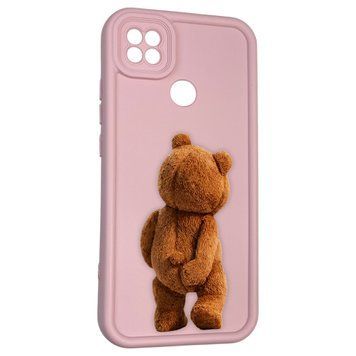 Чохол силіконовий оригінальний Soft Touch з 3D принтом кумедний тед ведмідик для Xiaomi Redmi 10A пудровий (Повний захист камери) 0048928 фото