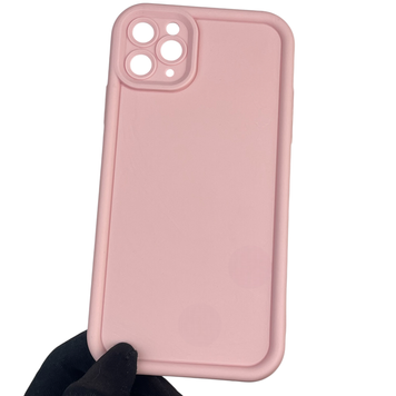 Чехол силиконовый Soft Touch для Apple iPhone 11 Pro Max розовый (Полная защита камеры) 0039339 фото