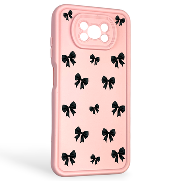 Чехол силиконовый Soft Touch с 3D принтом для Xiaomi Poco X3 пудровый (Полная защита камеры) 0040644 фото