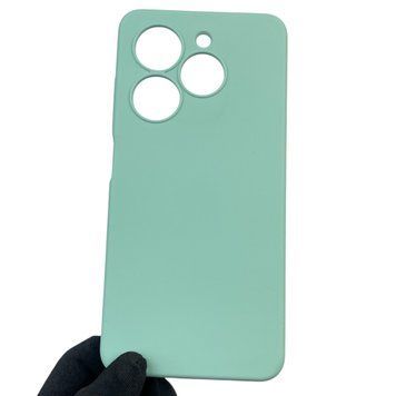 Чохол для TECNO Spark Go 2024 (BG6) силіконовий з мікрофіброю нековзний на техно спарк го 2024 бірюзовий 0032304 фото