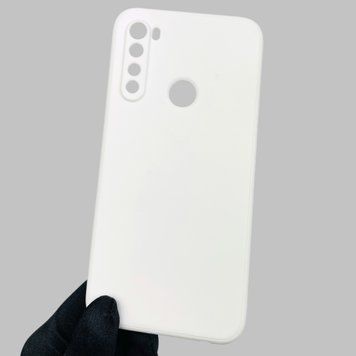 Чехол для Xiaomi Redmi Note 8 с квадратными гранями с защитой камеры на сяоми редми нот 8 белый 0001549 фото
