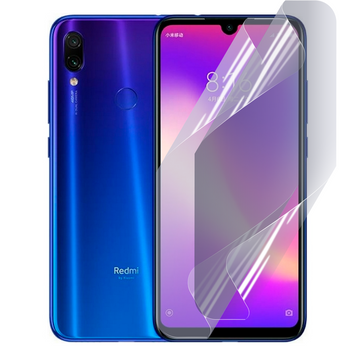 Плёнка гидрогелевая для Xiaomi Redmi Note 7 Pro глянцевая противоударная на сяоми редми нот 7 про прозрачная 0003480 фото