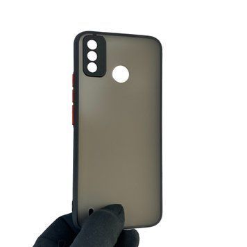 Чехол для телефона Tecno Spark 6 Go (KE5) с высокими бортами с защитой камеры на техно спарк 6 го черный 0026127 фото