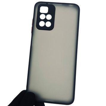 Чехол для Xiaomi Redmi 10 4G противоударный с высокими бортами защитой камеры на сяоми редми 10 4г чёрный 0000943 фото