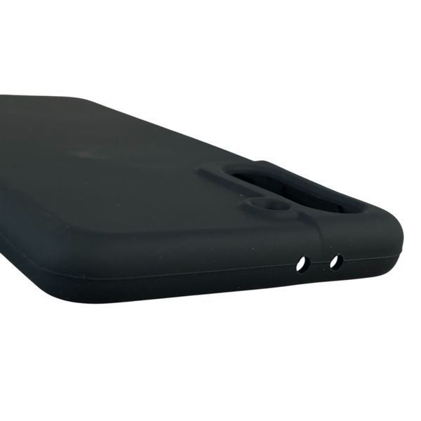 Чехол для Samsung Galaxy S21 Plus (SM-G996) силиконовый с микрофиброй нескользящий на самсунг с21 плюс черный 0032178 фото
