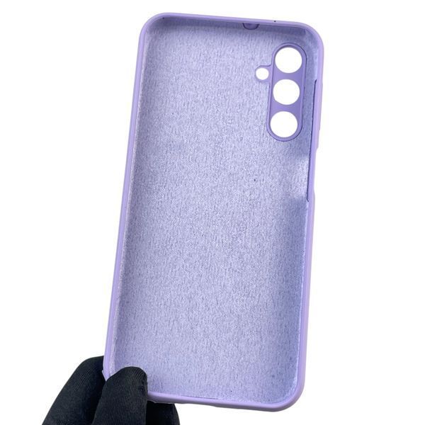 Чехол для Samsung Galaxy A24 (SM-A245F) силиконовый с микрофиброй нескользящий на самсунг а24 сиреневый 0031879 фото