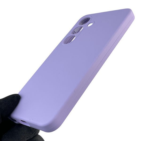 Чохол для Samsung Galaxy S25 (SM-S931B) силіконовий з мікрофіброю нековзний на самсунг с25 бузковий 0032216 фото