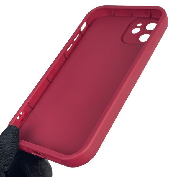 Чехол силиконовый оригинальный Soft Touch с 3D принтом мема сибу для Apple iPhone 11 бордовый (Полная защита камеры) 0047289 фото