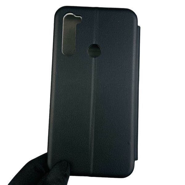 Чехол-книжка для Xiaomi Redmi Note 8 2021 с подставкой на сяоми редми нот 8 2021 чёрная 0001688 фото