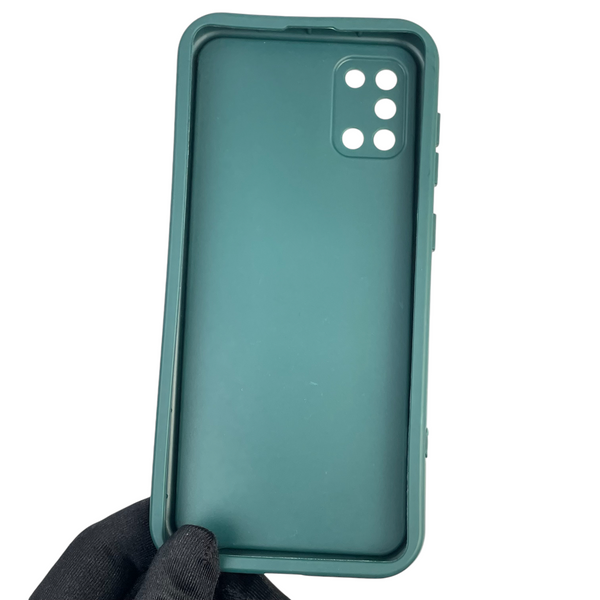 Чохол силіконовий Soft Touch з 3D принтом жіночим для Samsung Galaxy A31 (SM-A315F) темно-зелений (Повний захист камери) 0042733 фото