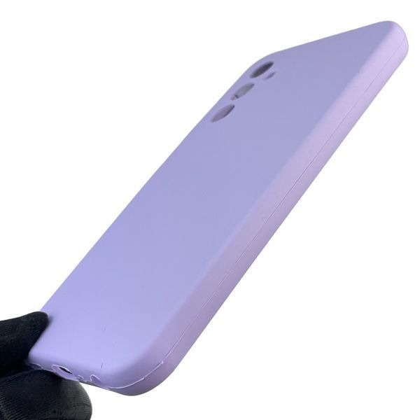 Чехол для Samsung Galaxy A24 (SM-A245F) силиконовый с микрофиброй нескользящий на самсунг а24 сиреневый 0031879 фото