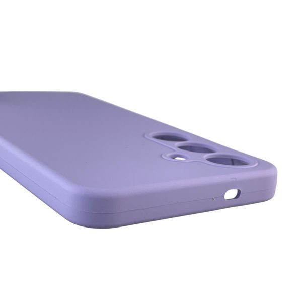 Чохол для Samsung Galaxy S25 (SM-S931B) силіконовий з мікрофіброю нековзний на самсунг с25 бузковий 0032216 фото