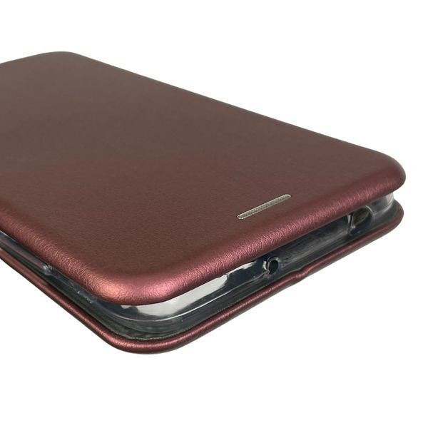 Чехол-книжка для Xiaomi Redmi 6 с подставкой на сяоми редми 6 бордовая 0002205 фото
