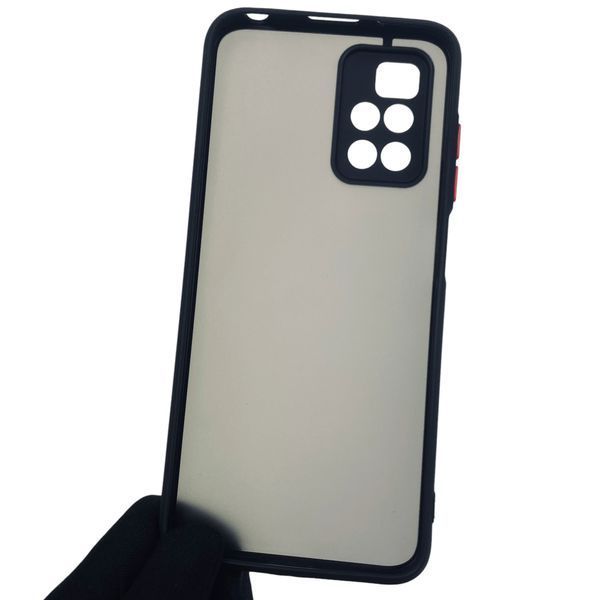 Чехол для Xiaomi Redmi 10 4G противоударный с высокими бортами защитой камеры на сяоми редми 10 4г чёрный 0000943 фото