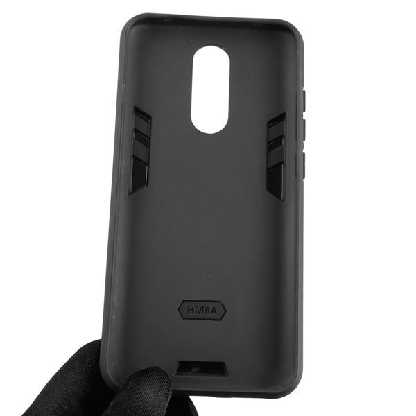 Чехол для телефона Xiaomi Redmi 8 бронированный с магнитным кольцом-держателем на сяоми редми 8 чёрный 0025812 фото