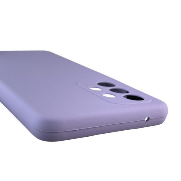 Чохол для Samsung Galaxy A53 5G (SM-A536E) силіконовий з мікрофіброю нековзний на самсунг а53 5г бузковий 0032059 фото