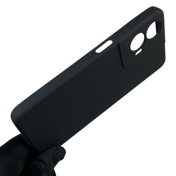Чехол для Motorola Moto G24 (PB1E0003RS) силиконовый с микрофиброй нескользящий на моторола г24 черный 0031766 фото