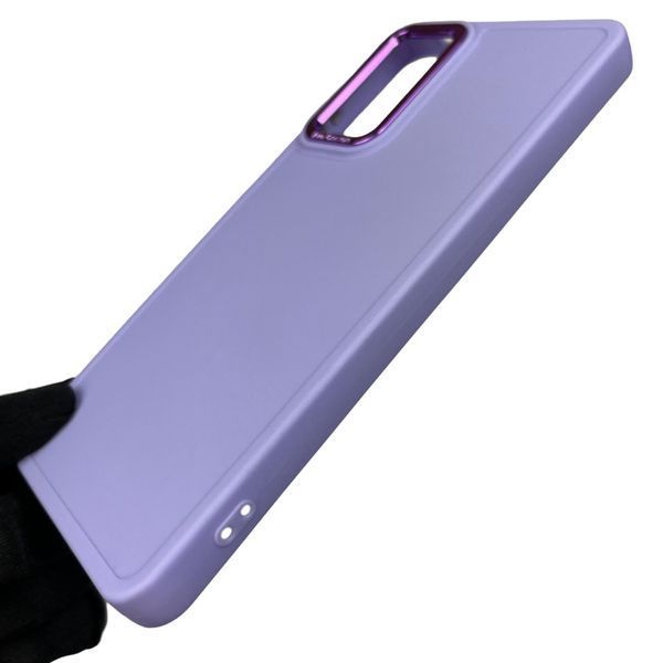 Чехол для Xiaomi Redmi Note 11 Pro 4G с высокими бортами с микрофиброй на сяоми редми нот 11 про 4г сиреневый 0002256 фото