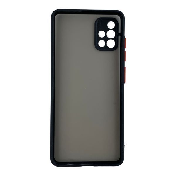 Чохол для телефона Samsung Galaxy A51 (SM-A515F) с 3D принтом дівчина маки колоски із захистом камери чорний 0059256 фото