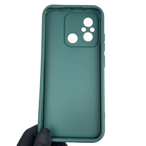 Чохол силіконовий Soft Touch з 3D принтом для Xiaomi Poco C55 темно-зелений (Повний захист камери) 0040694 фото