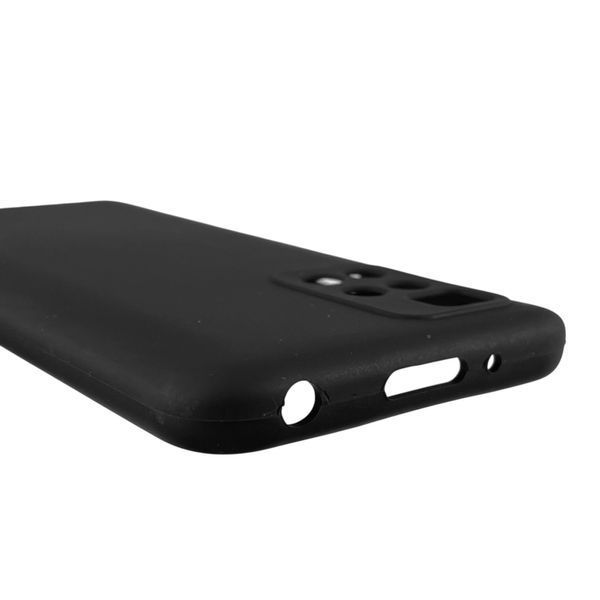 Чохол для Xiaomi Redmi 10 (4G) силіконовий з мікрофіброю нековзний на сяомі редмі 10 4г чорний 0032549 фото