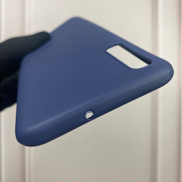 Чохол для Samsung Galaxy A50 SM-A505F однотонний матовий силіконовий на самсунг а50 синій 0000138 фото