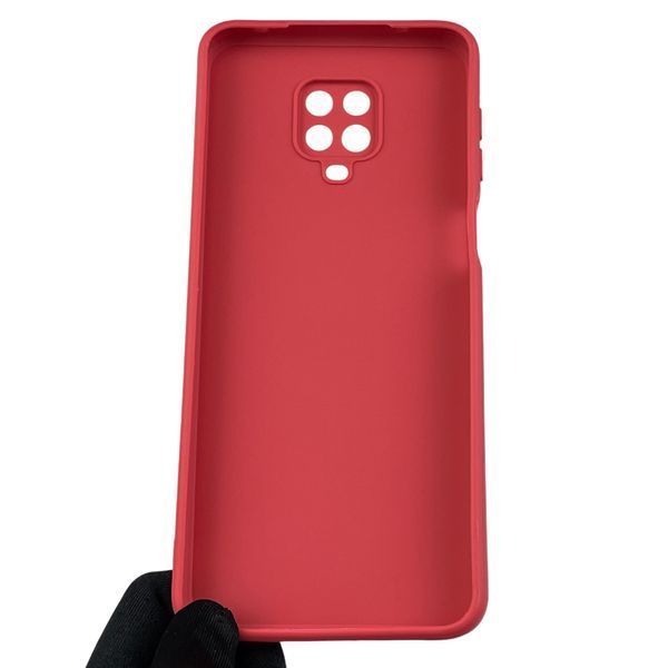 Чохол для Xiaomi Redmi Note 9 Pro з квадратними гранями із захистом камери на сяомі редмі нот 9 про червоний 0012923 фото