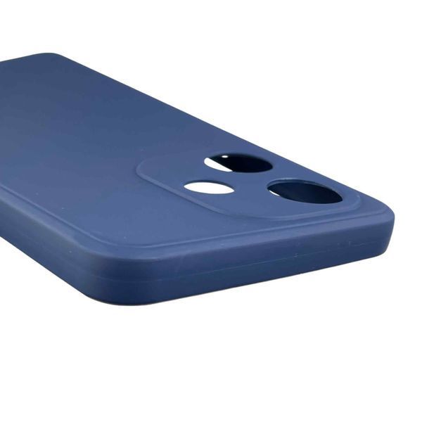 Чохол для Infinix Hot 30 з квадратними гранями із захистом камери на інфінікс хот 30 темно-синій 0012355 фото
