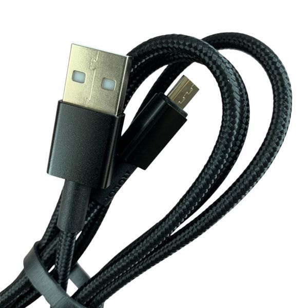 Кабель Hoco X119 USB &ndash; Micro USB 1 м чёрный (нейлоновая оплётка, 2.4A, передача данных) 0062550 фото