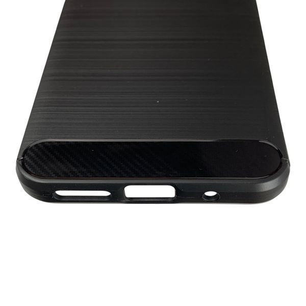 Чохол для телефона Xiaomi Redmi 13 карбоновий протиударний з високими бортами чорний 0052326 фото