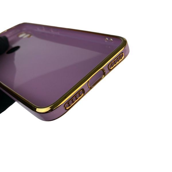 Чехол для Xiaomi Redmi Note 7 с кольцом MagSafe с золотой окантовкой на сяоми редми нот 7 черничный gs1 0022668 фото