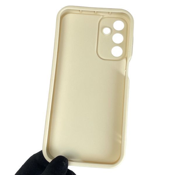 Чохол силіконовий Soft Touch з 3D принтом для Samsung Galaxy A15 (SM-A155M) молочний (Повний захист камери) 0040421 фото