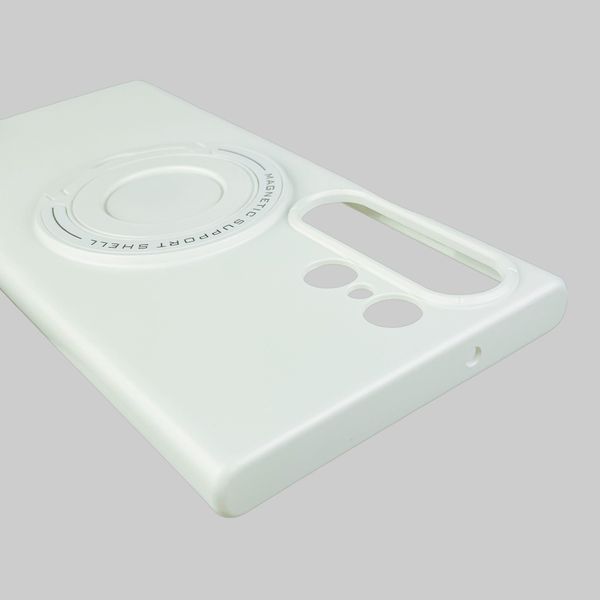 Чохол для Samsung Galaxy S23 Ultra SM-S918B з MagSafe з підставкою ультратонкий для самсунг с23 ультра білий 0001551 фото