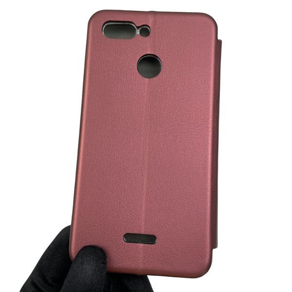 Чехол-книжка для Xiaomi Redmi 6 с подставкой на сяоми редми 6 бордовая 0002205 фото