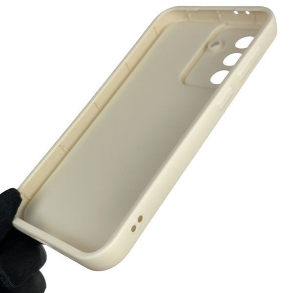 Чохол силіконовий оригінальний Soft Touch з 3D принтом злого кота для Samsung Galaxy A56 (SM-A566B) молочний (Повний захист камери) 0046505 фото