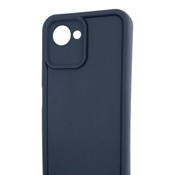 Чехол силиконовый Soft Touch для Realme C30s черный (Полная защита камеры) 0054343 фото