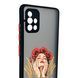 Чохол для телефона Samsung Galaxy A51 (SM-A515F) с 3D принтом дівчина маки колоски із захистом камери чорний 0059256 фото 3