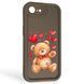 Чохол силіконовий Soft Touch з 3D принтом милий ведмедик для Apple iPhone 16e коричневий (Повний захист камери) 0044956 фото 1