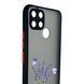 Чохол для телефона Realme C21Y с 3D принтом лаванда з метеликами із захистом камери чорний 0059306 фото 3