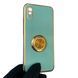 Чохол для Xiaomi Redmi 9A з кільцем-підставкою із золотою окантовкою на сяомі редмі 9а бірюзовий gs1 0020822 фото 1