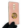 Чехол для Xiaomi Mi 9T с кольцом-подставкой с золотой окантовкой на ми 9т пудровый gs1 0020758 фото