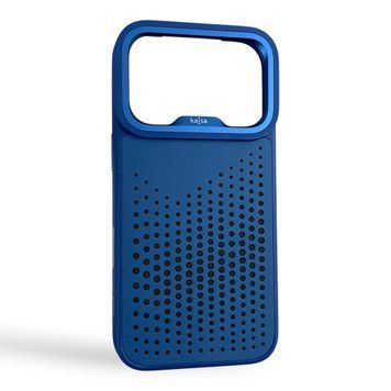 Чохол Kajsa Splendid Circle для iPhone 17 Pro синій Blue Plus (MagSafe, металеве кільце камери, преміум) 0062059 фото