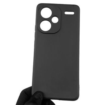Чехол для Xiaomi Redmi Note 13 Pro Plus с квадратными гранями на сяоми редми нот 13 про плюс чёрный 0012881 фото