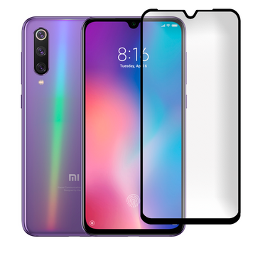 Защитное стекло МАТОВОЕ для телефона Xiaomi Mi 9 SE противоударное полноэкранное на сяоми ми 9 се черное 0039076 фото