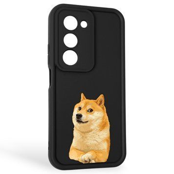 Чохол силіконовий Soft Touch з 3D принтом мему сібу для Xiaomi Redmi 15 5G Global чорний (Повний захист камери) 0048147 фото