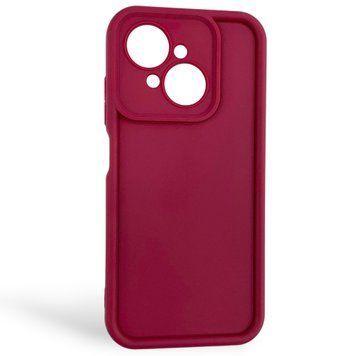 Чехол силиконовый Soft Touch для Tecno Spark Go 2025 бордовый (Полная защита камеры) 0054459 фото