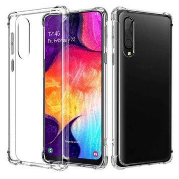 Чехол для Samsung Galaxy A30s SM-A307F с бронь углами выше экрана противоударный на самсунг а30с прозрачный 0000398 фото